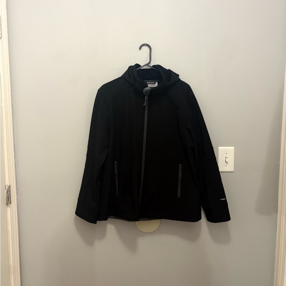 Women's Black Bomber Jacket - Picture 2 of 11